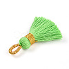 Polycotton(Polyester Cotton) Tassel Pendant Decorations FIND-N006-01C-2