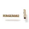 Corrugated Brass Tube Beads KK-H759-28A-G-2