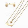 304 Stainless Steel Jewelry Sets SJEW-H095-18G-1