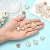 20Pcs 4 Styles Alloy Glass Pendants FIND-YW0011-90-5