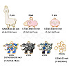 Alloy Enamel Pendants ENAM-FP0002-48-6