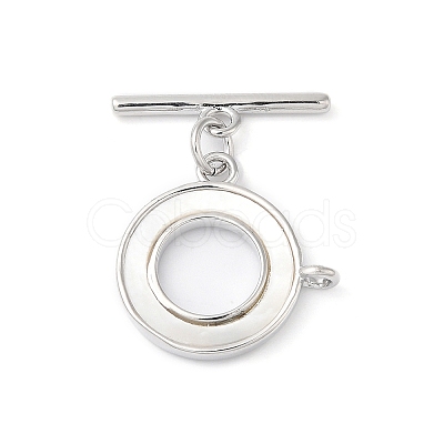 Brass Toggle Clasps KK-P234-78P-1