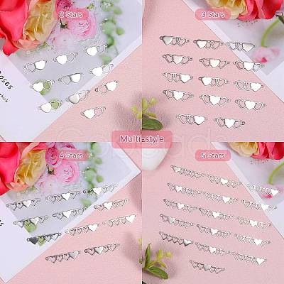 10Pcs Stainless Steel Connector Charms STAS-SZ0003-17A-1