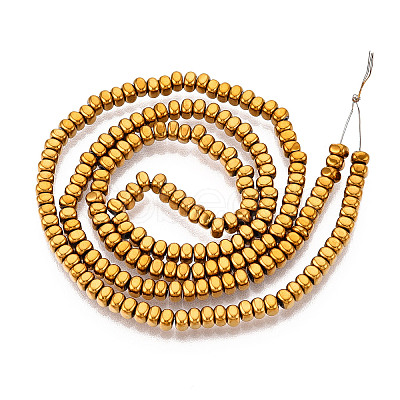 Electroplated Synthetic Non-magnetic Hematite Beads Strands G-T139-61B-1