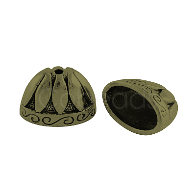 Tibetan Style Alloy Bead Cones X-TIBE-976-AB-FF-1