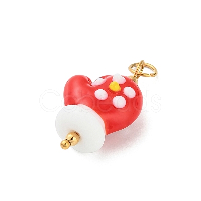 Christmas Handmade Lampwork Pendants STAS-C147-03C-1