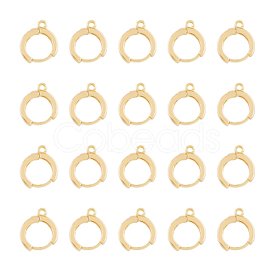 20Pcs Brass Hoop Earrings KK-DC0002-99-1