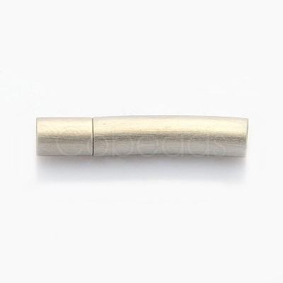 Tarnish Resistant Mixed Styles Column 304 Stainless Steel Bayonet Necklace Clasps STAS-I013-3mm-B-1