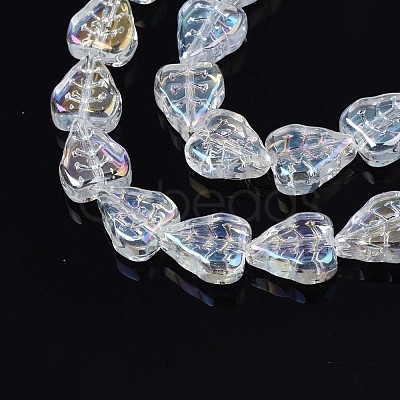 Electroplate Glass Beads Strands EGLA-S188-16-B04-1