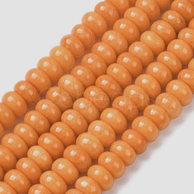 Natural Malaysia Jade Beads Strands G-B165-G01-5x8mm-11-1