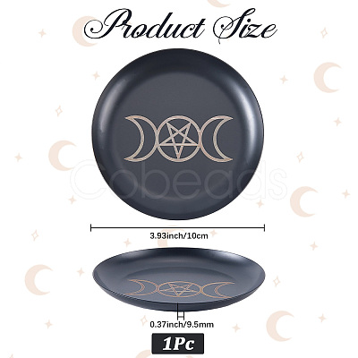 430 Stainless Steel Wiccan Altar Plate AJEW-WH20070-290A-01-1
