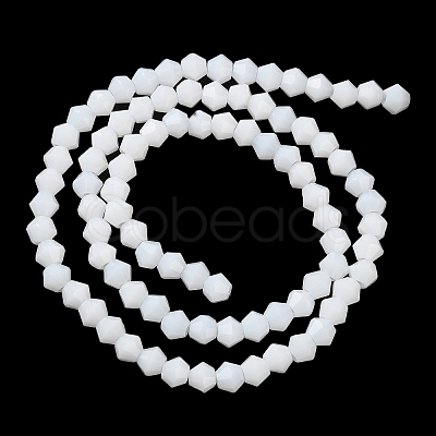 Opaque Solid Color Imitation Jade Glass Beads Strands LS-GLAA-F029-P4mm-15-1