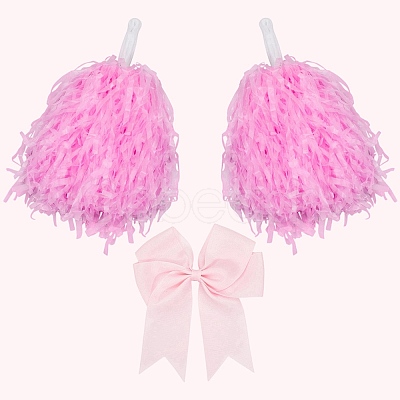 Plastic Cheerleading Pom Poms Cheerleading Hand Flowers AJEW-CN0005-94A-1