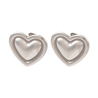 304 Stainless Steel Stud Earrings EJEW-K311-01P-1
