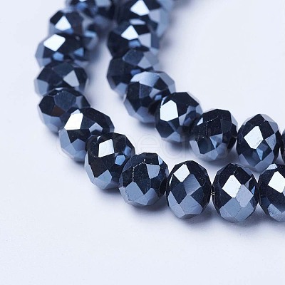 Electroplate Glass Beads Strands LS-EGLA-A044-P1mm-A18-1
