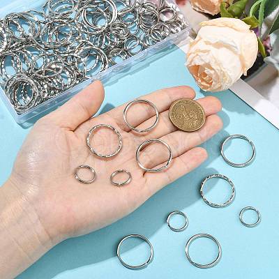 100Pcs Iron Split Key Rings IFIN-FS0001-65A-1
