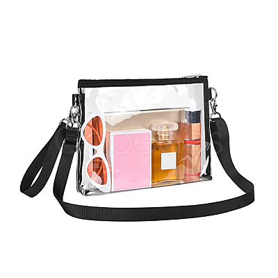 Waterproof Transparent PVC Crossbody Bags AJEW-WH20115-05C-1