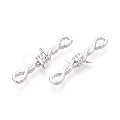 Zinc Alloy Barbed Wire Links Connector Charms TIBE-N016-01P-1