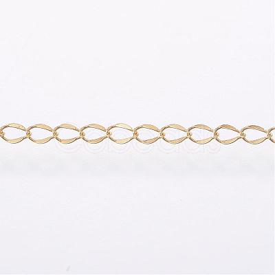 Handmade Ion Plating(IP) 304 Stainless Steel Curb Chains STAS-G038-11A-1