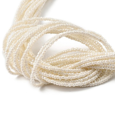 Bohemia Style Glass Seed Bead Multi-strand Necklaces NJEW-H063-02G-1