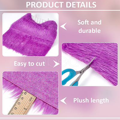 Polyester Plush Toy Fabric DIY-WH0430-925B-1