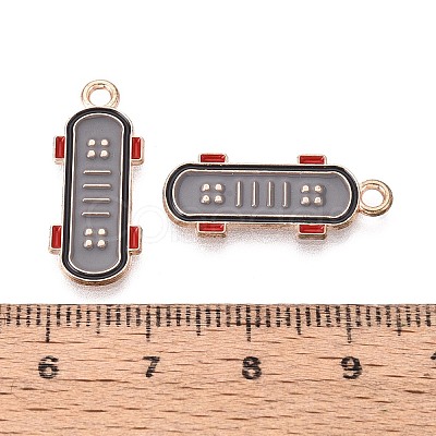 Alloy & Enamel Pendants ENAM-T021-50G-1
