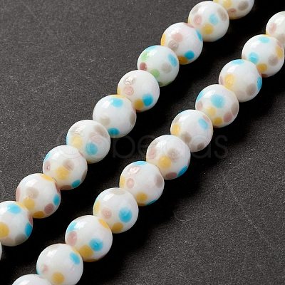 Handmade Lampwork Beads Strands LAMP-D015-11C-1