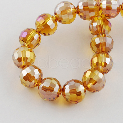 Electroplate Glass Bead Strands EGLA-R040-12mm-12-1