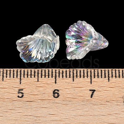 Transparent Acrylic Bead Caps OACR-G054-03A-1
