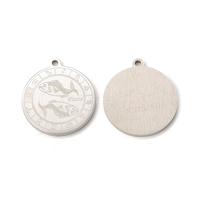 Non-Tarnish 304 Stainless Steel Pendants STAS-A074-03K-P-1