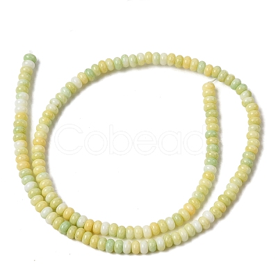 Cracked Opaque Glass Beads Strand GLAA-D306-A03-1