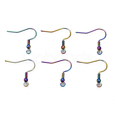 Ion Plating(IP) 304 Stainless Steel French Earring Hooks STAS-S119-015-1