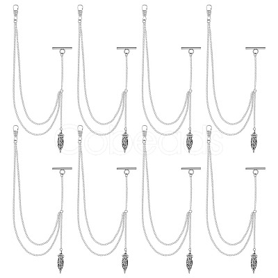 8Pcs Alloy Pendant Decorations HJEW-DC00189-1