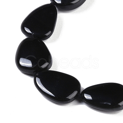 Natural Black Gemstone Beads Strands G-Q164-C01-01-1