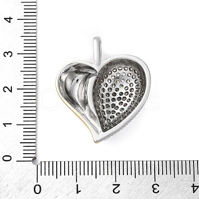 Brass Micro Pave Cubic Zirconia Pendants KK-S510-32GP-01-1