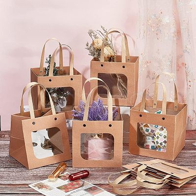 Craft Paper Handbags CARB-WH0018-03A-1