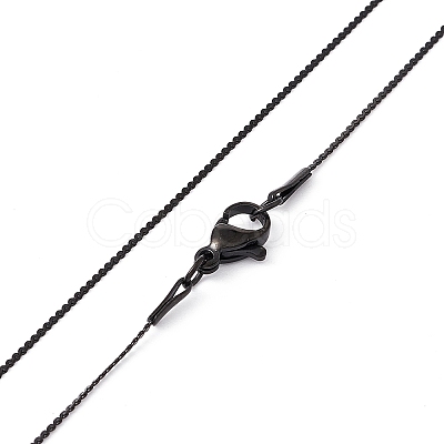 304 Stainless Steel Serpentine Chain Necklace for Men Women NJEW-G076-01C-EB-1