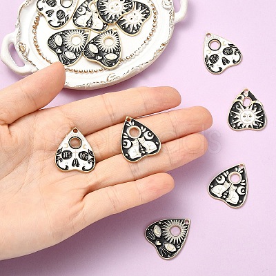 12Pcs 4 Styles Alloy Pendants ENAM-YW0006-41-1