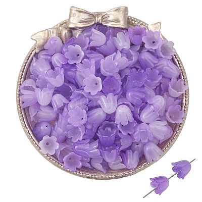 100Pcs Acrylic Bead Caps PW-WGF2E45-11-1