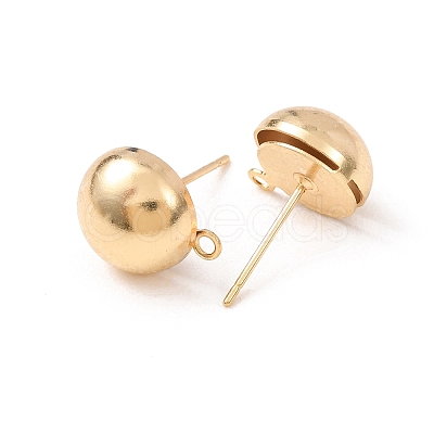 Brass Stud Earring Findings LS-KK-G604-01G-05-1