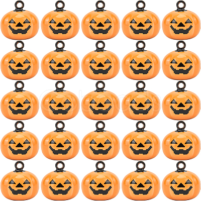 20Pcs Halloween Pumpkin Bell KKB-GF0001-01-1