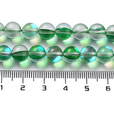 Synthetic Moonstone Beads Strands G-P528-J02-14-1