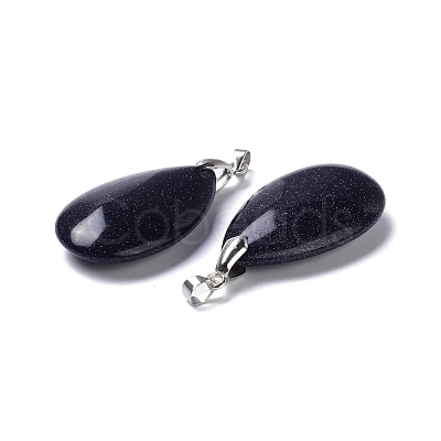 Synthetic Blue Goldstone Pendants G-D084-01P-A04-1