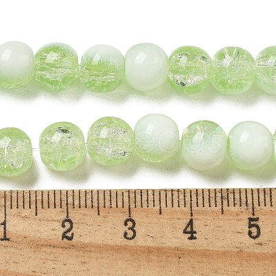 Crackle Glass Beads Strands GLAA-U001-8mm-09-1