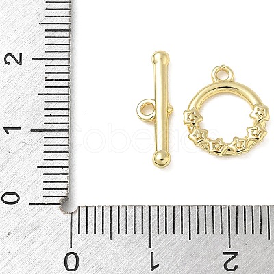 Brass Toggle Clasps KK-CBAFC6C-07B-G-1