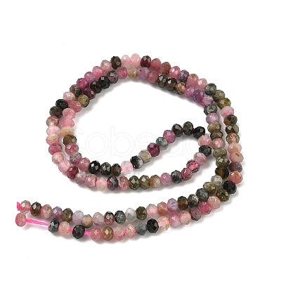 Natural Multicolor Tourmaline Bead Strands G-P279-77-4mm-1