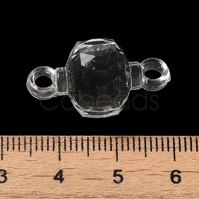 Transparent Acrylic Connector Charms TACR-G048-34-1