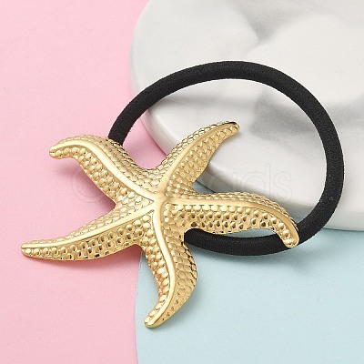 304 Stainless Steel Hair Ties Ion Plating(IP) OHAR-M043-01G-1