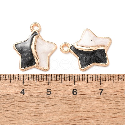 Alloy Enamel Pendants FIND-K030-02A-G-1