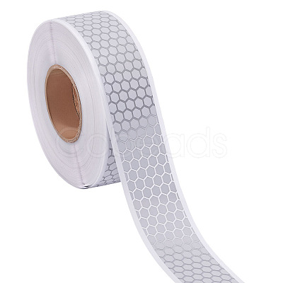 High Visibility PES & TPU Silver Reflective Light Stickers OCOR-WH0078-468A-01-1